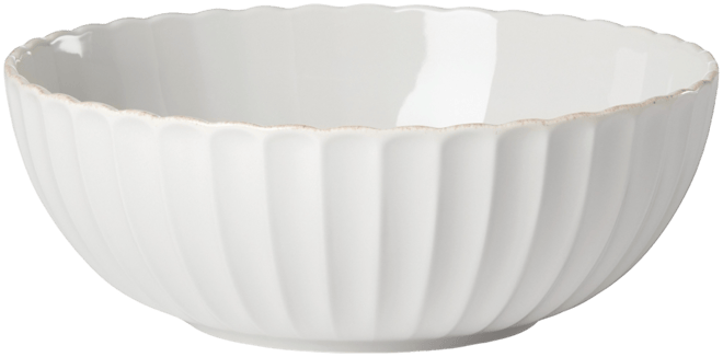 French Perle Scallop Serving Bowl