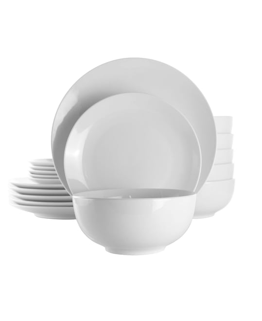 Luna 18 Pc. Dinnerware Set, Service for 4