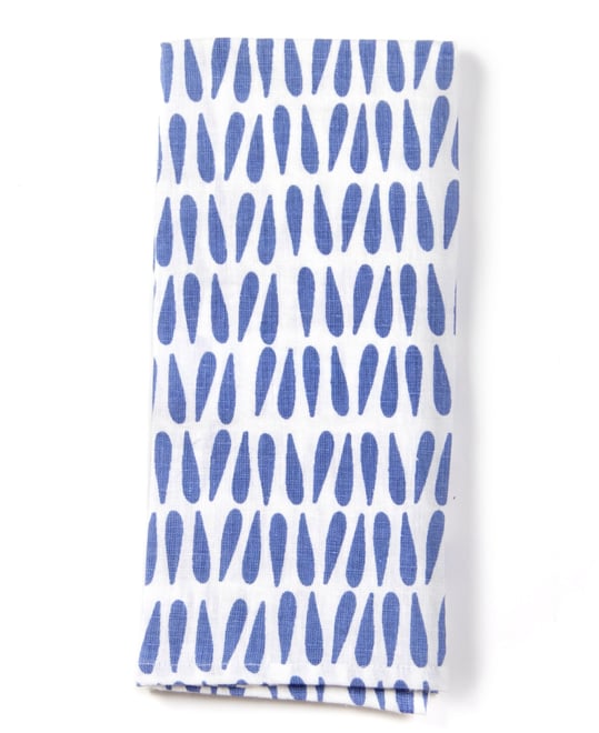Iris Blue Drop Kitchen Towel