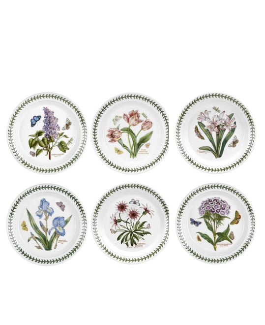 Botanic Garden Assorted Salad Plates, Set of 6