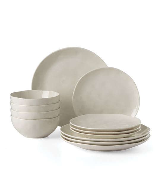Bay Colors Solid 12 Pc. Dinnerware Set, Service for 4