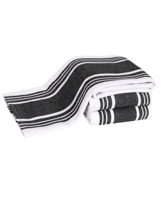 Stripe Dual Sided Woven Kitchen Towel, Set of 3