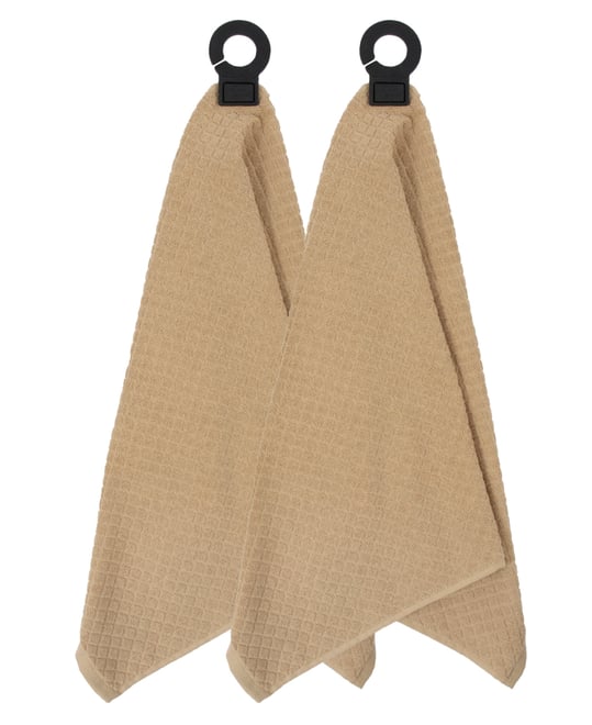 Hook and Hang Woven Kitchen Towel, Set of 2