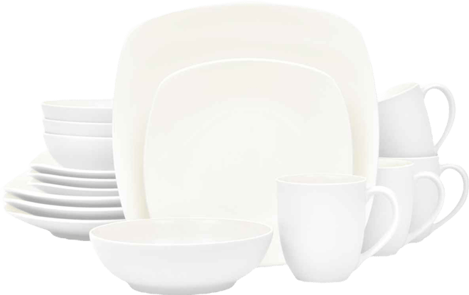 Colorwave Square 16 Pc. Dinnerware Set, Service for 4
