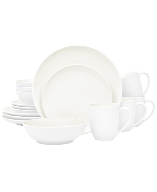 Colorwave Coupe 16 Pc. Dinnerware Set, Service for 4