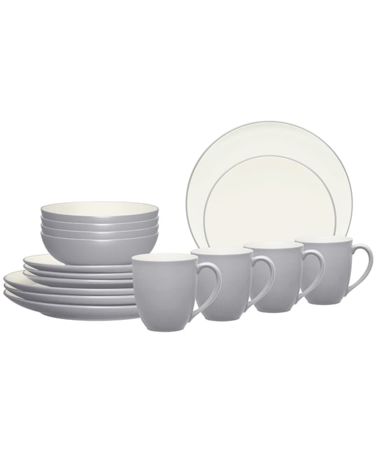 Colorwave Coupe 16 Pc. Dinnerware Set, Service for 4