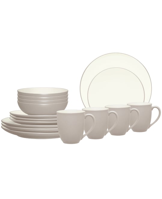 Colorwave Coupe 16 Pc. Dinnerware Set, Service for 4