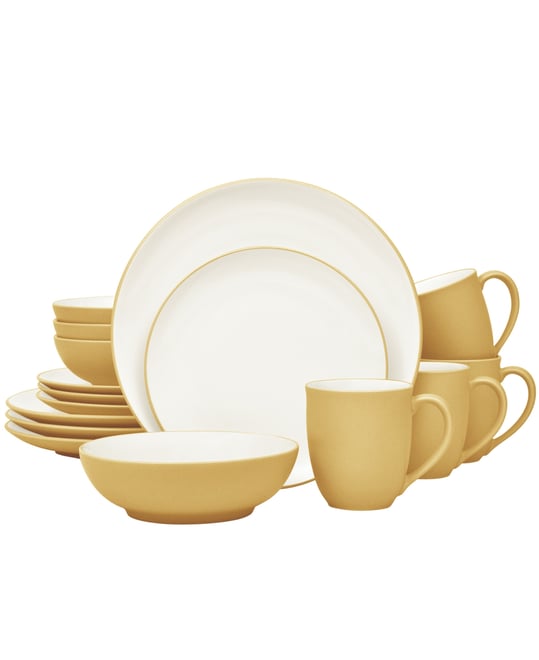 Colorwave Coupe 16 Pc. Dinnerware Set, Service for 4