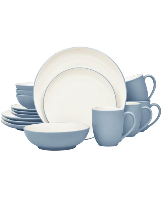 Colorwave Coupe 16 Pc. Dinnerware Set, Service for 4