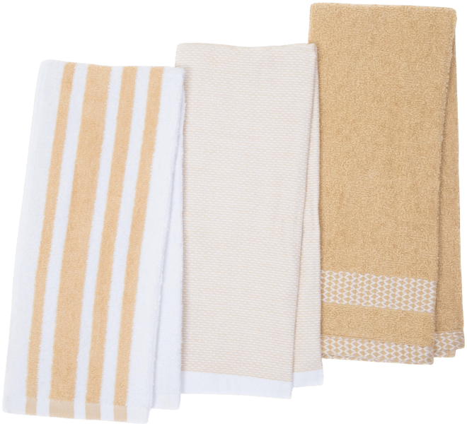 Premium Weave Yarn Dyed Kitchen Towels (Pack of 6), 100% Cotton, 16 x 26 in