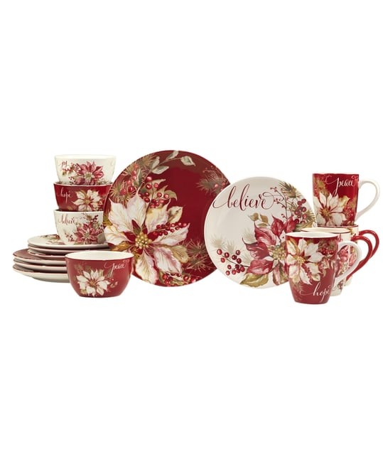 Winters Joy 16 piece Dinnerware Set,&nbsp;Service for 4