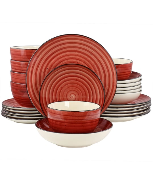 Gia 24 Pc. Dinnerware Set, Service for 6