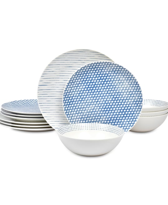 Hammock Coupe 12-Pc. Dinnerware Set, Service for 4