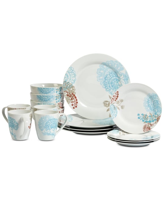 Emma 16 Pc. Dinnerware Set, Service for 4