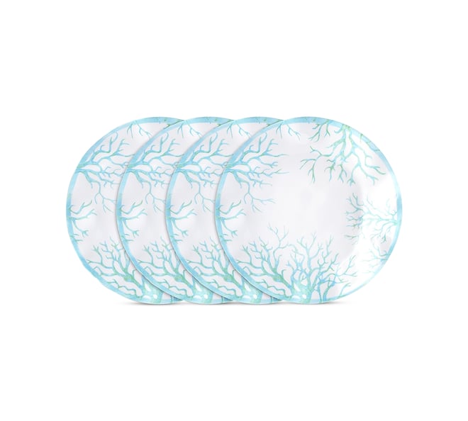 Captiva 4-Pc. Melamine 10.5" Dinner Plate Set