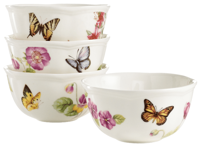 Butterfly Meadow Bloom Bowls, Set of 4