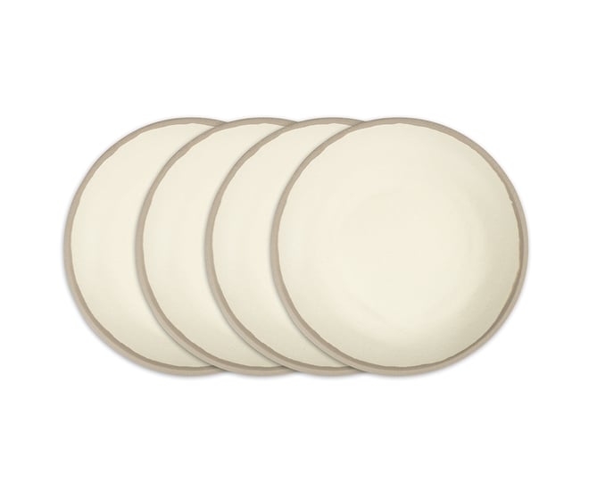 Potter Stone Melaboo 4-Pc. Dinner Plate Set