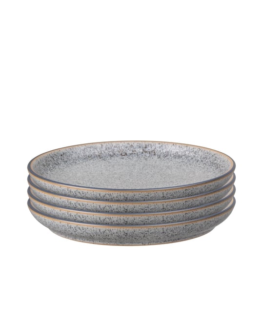 Studio Grey Medium Coupe Plates, Set of 4
