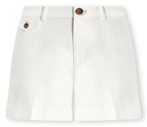 Women's Pleated Double-Faced Cotton Short