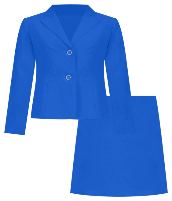 Plus Size Crepe Collarless Jacket & Slim Pencil Skirt Set