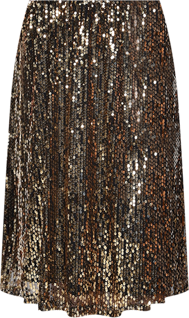 Petite Knee Length Sequined Skirt