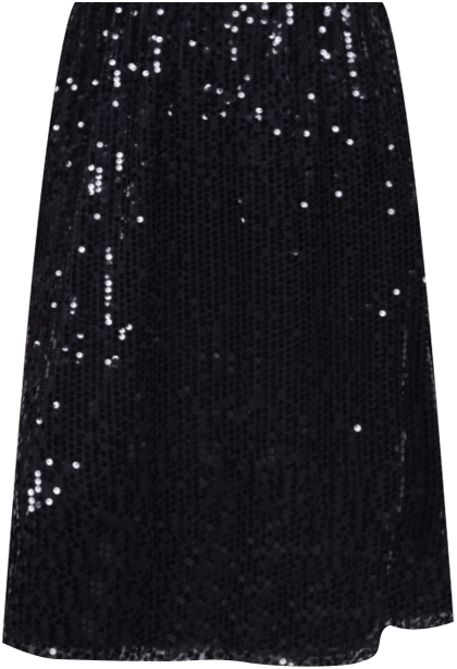 Petite Knee Length Sequined Skirt