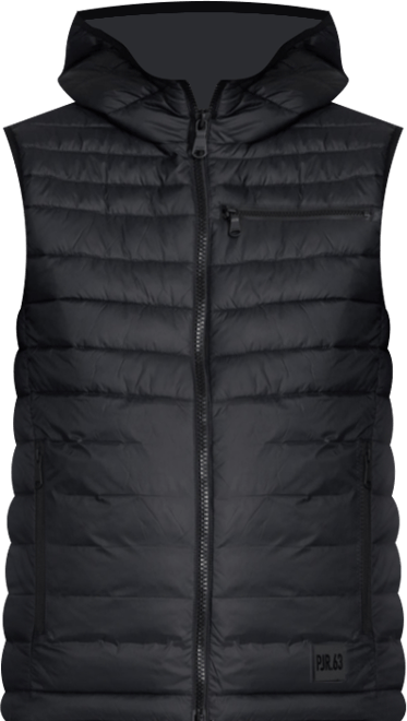 Men's Drew Puffer Vest with Fixed Hood