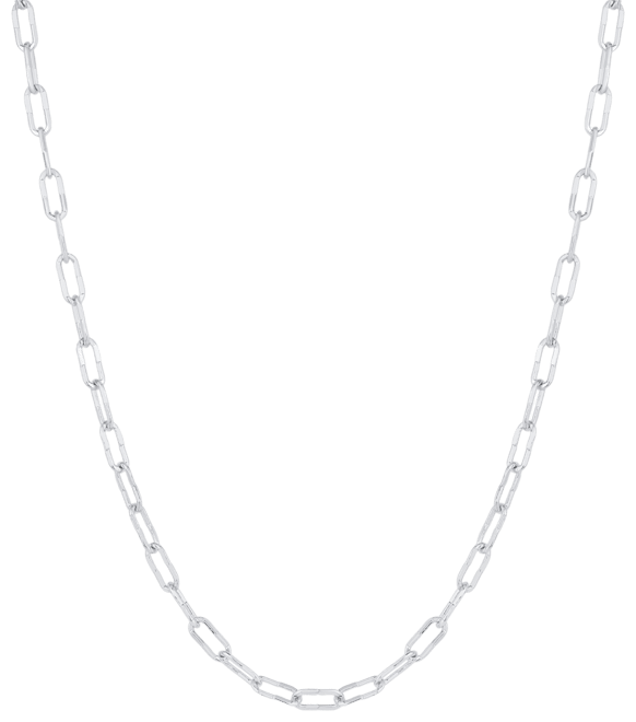 Silver-Plated or 18K Gold-Plated Chunky Chain Necklace