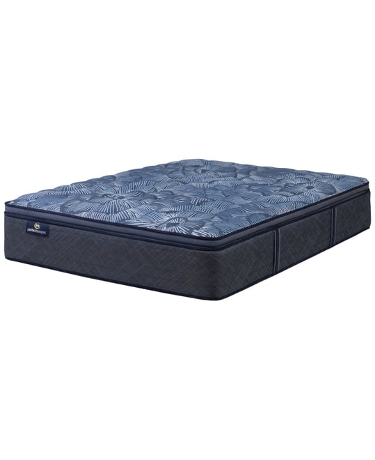 Perfect Sleeper Cobalt Calm 14" Medium Pillow Top Mattress Set, Queen Split