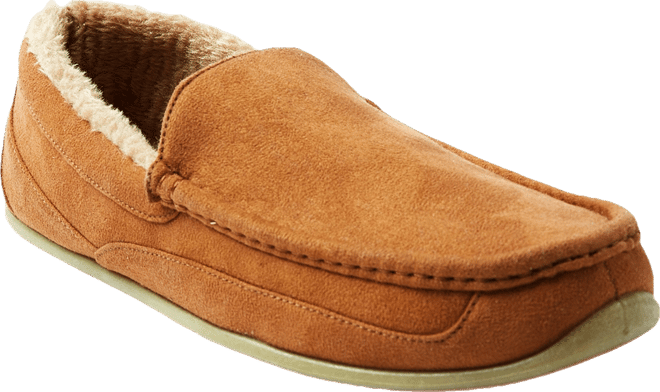 Slipperooz Men's Spun Indoor Outdoor S.u.p.r.o. Sock Cozy Moccasin Slipper