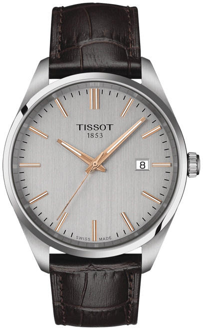 Tissot Men s Swiss PR 100 Brown Leather Strap Watch 40mm Macy s