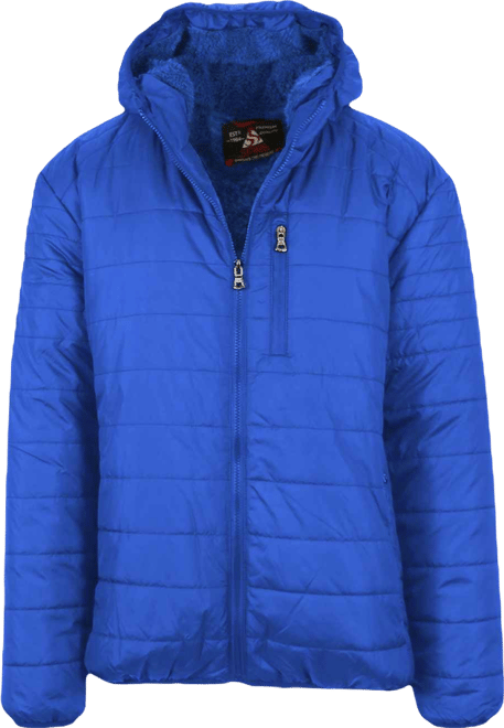 Men's Sherpa Lined Hooded Puffer Jacket