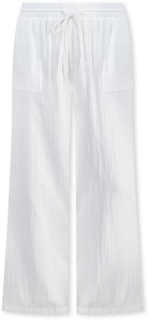 Women's Cotton Gauze Wide-Leg Pants, Created for Macy's