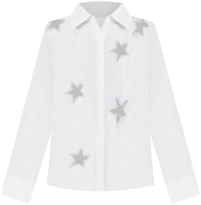 Alice and Olivia Embellished Cutout Shirt | Bloomingdale's