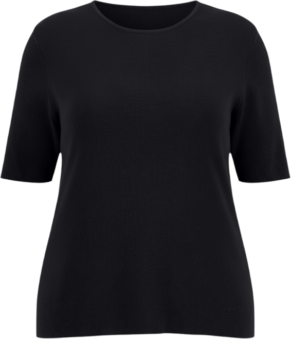 Plus Size Crewneck Short Sleeve Top