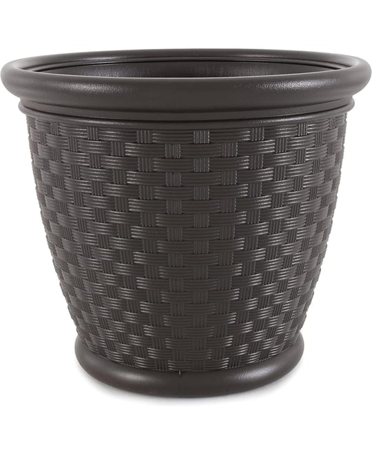 Sonora Resin Wicker Planter for Indoor & Outdoor Use