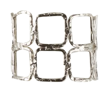 Double Square Napkin Rings, Set of 8