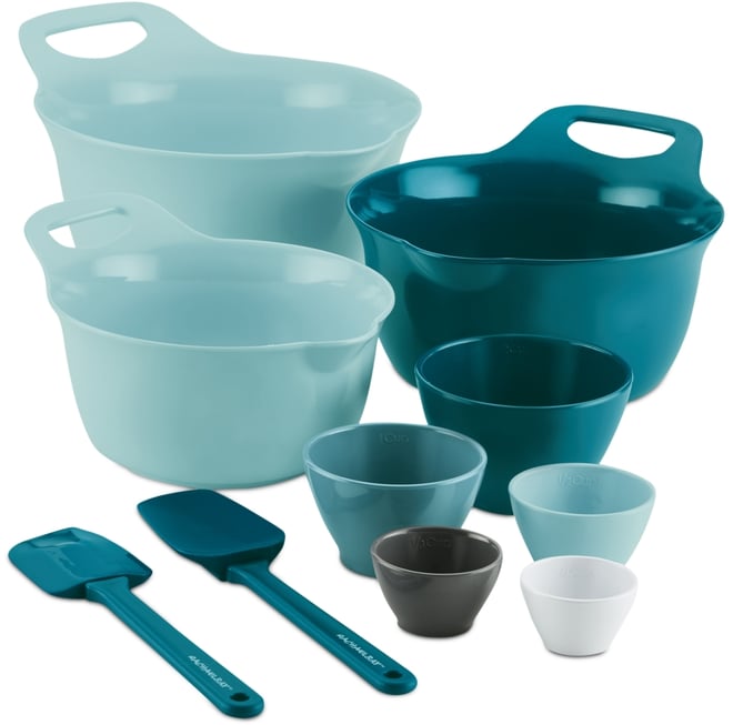10-Pc. Mix and Measure Mixing Bowl Measuring Cup and Utensil Set