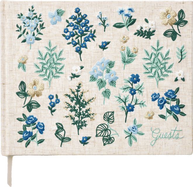 Wildwood Embroidered Guest Book