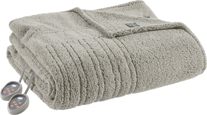 Sherpa Heated Blanket, Queen