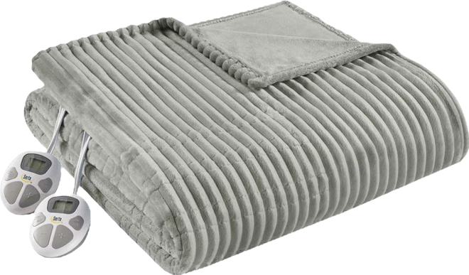 Corded Plush Heated Blanket, King
