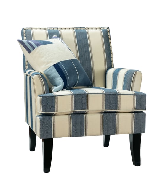 Herrera Classic Upholstered Armchair with Nail Head Trim