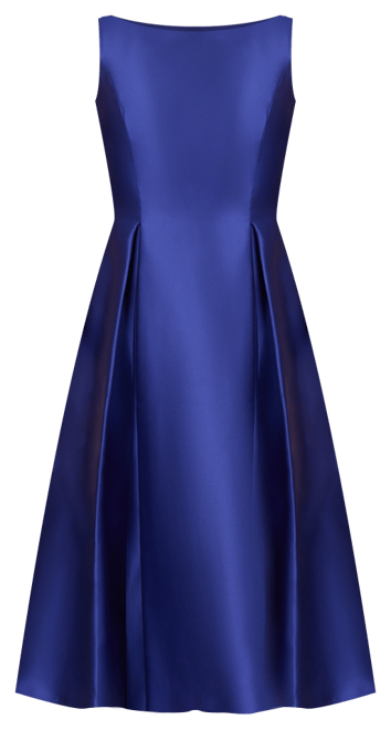 Boat-Neck A-Line Dress