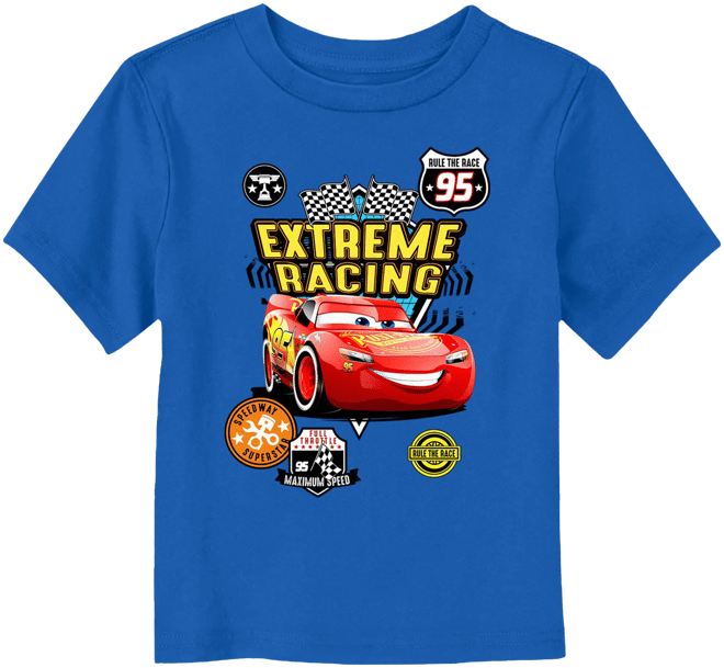 Disney / Pixar Cars Toddler Boy Lightning McQueen Extreme Racing Graphic Tee