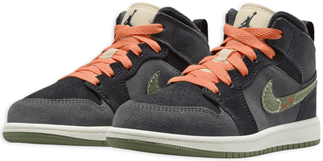 Jordan 1 Mid SE Craft Little Kids' Shoes