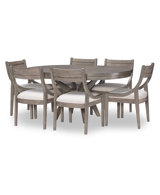 Greystone Ii 7-Pc. Dining Set (Round Table & 6 Chairs)