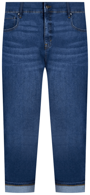 Plus Size Mid-Rise Curvy Capri Jeans, Exclusively at Macy's