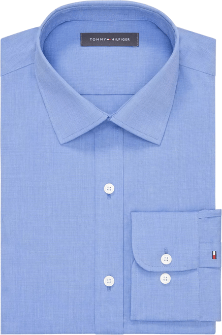 Men's Th Flex Essentials Wrinkle-Resistant Stretch Slim-Fit Dress Shirt