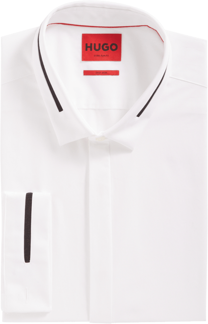 Hugo boss slim fit white dress shop shirt