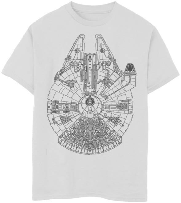 Star wars millennium falcon hot sale shirt